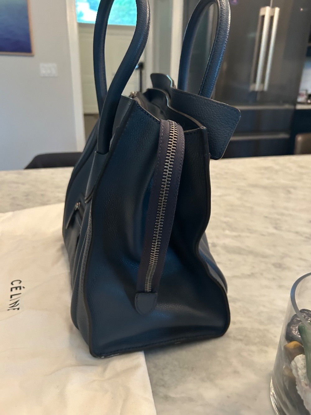 CÉLINE Mini Luggage Tote in Gray, Phoebe Philo Era, Like New, Authentic - Picture 10 of 13